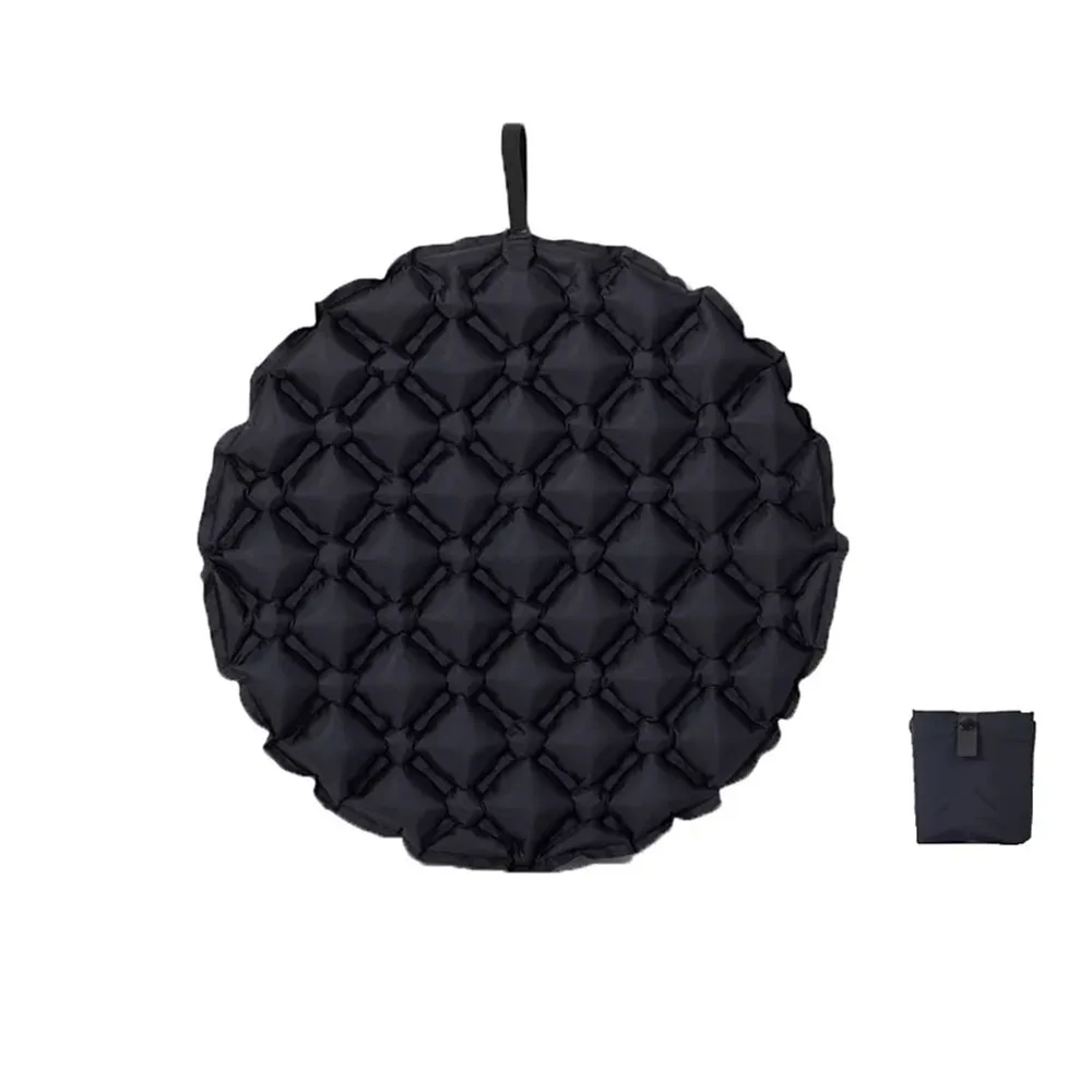 

Round Portable Inflatable Seat Cushion Foldable Quick Inflate Air Sitting Pad Waterproof Anti-Moisture Camping Chair Mat Travel