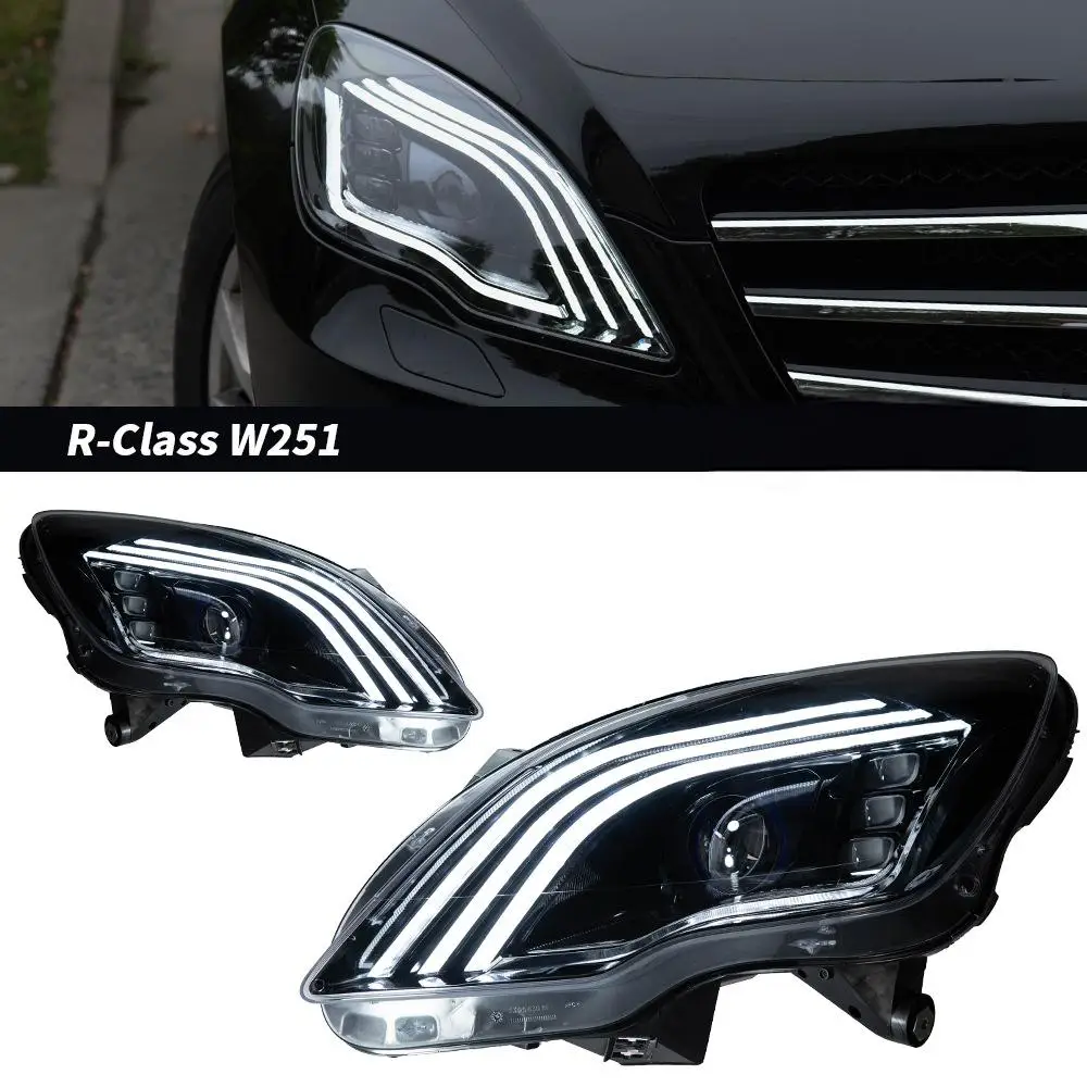 For 2010-2017 R Class W251  Headlight Upgrade  Auto Parts New Upgrade LED Headlight for Mercedes Benz