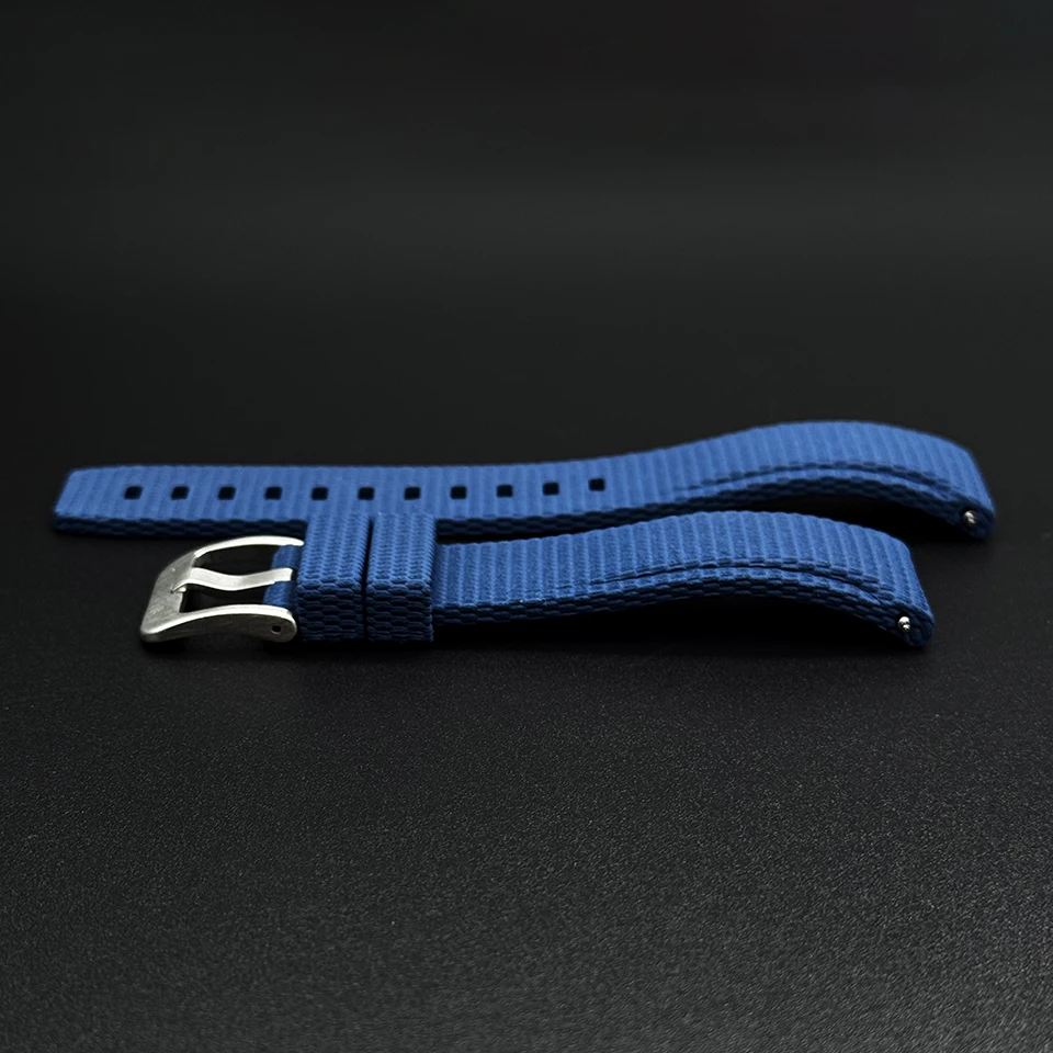 Neues gebogenes FKM-Uhrenarmband 20mm 21mm 22mm, vulkanisiertes Gummi-Uhrenarmband, wasserdicht, mit Schnellverschluss, für Omega Seiko – Detail 6