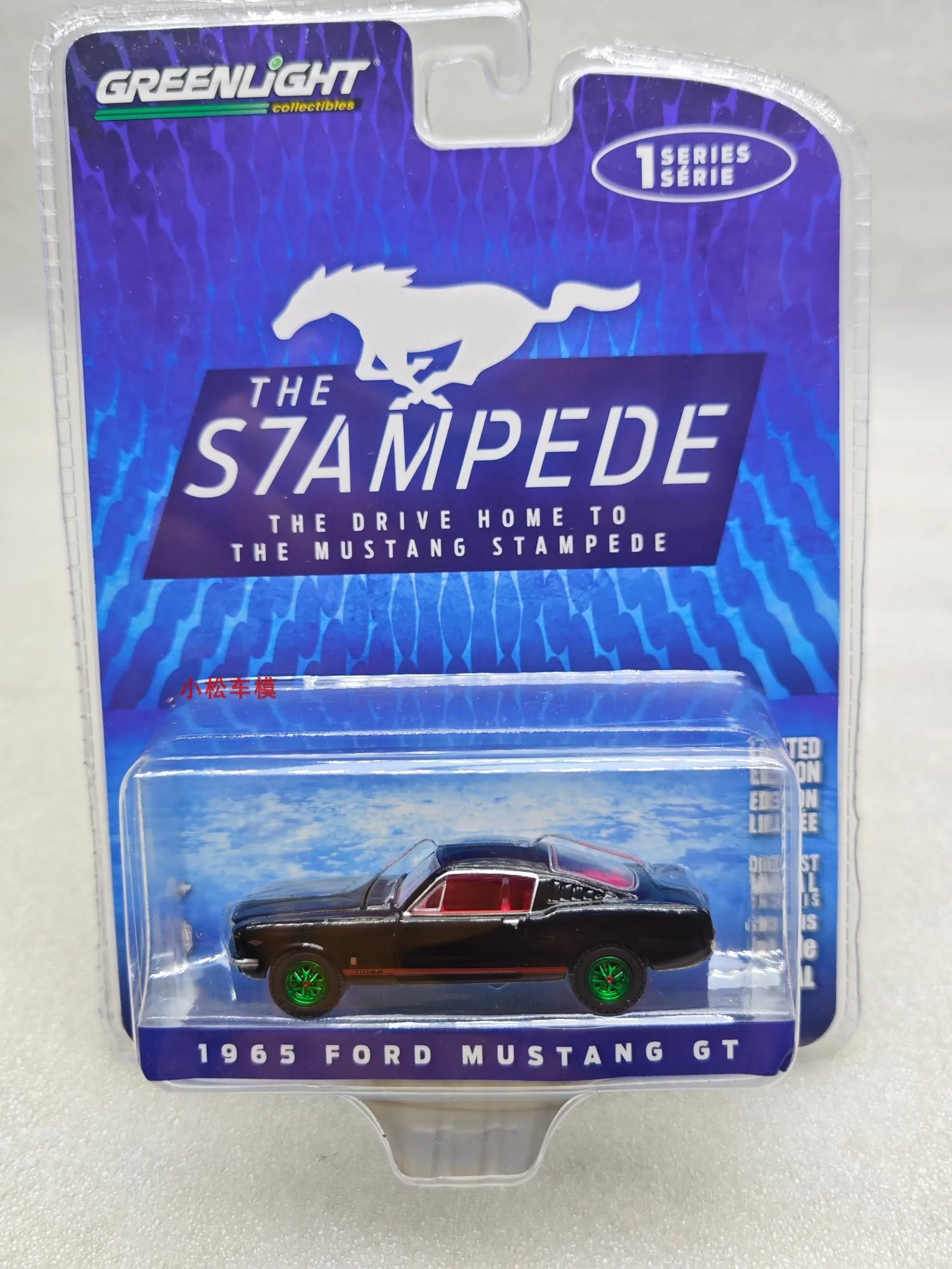 

GreenLight 1:64 1965 Ford Mustang GT высокая имитация сплава модель автомобиля мини-игрушка коллекция подарок