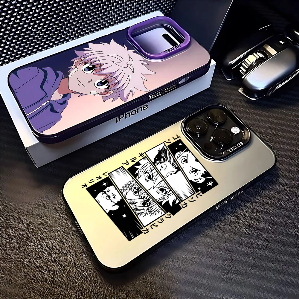 Hunter-funda de teléfono de Anime japonés, carcasa trasera mate a prueba de golpes para iPhone 15, 14, 13, 12, 11 Pro Max, X, XR, XSMAX, 8, 7 Plus