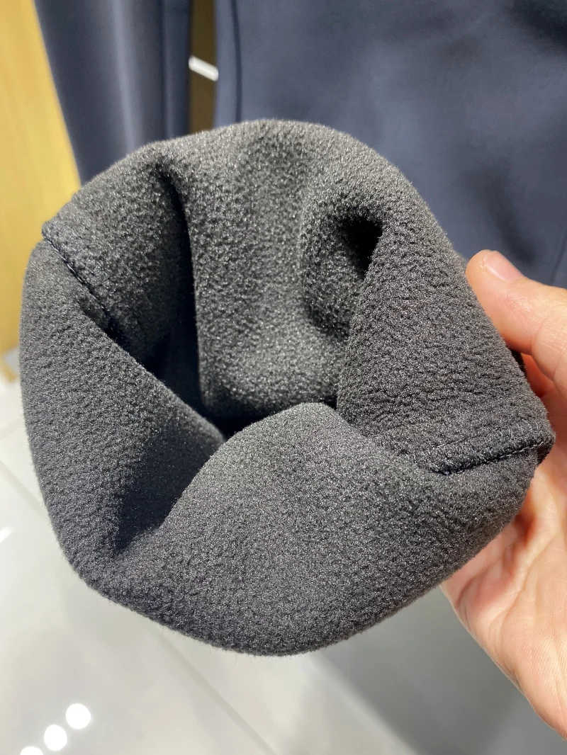 

Men's Winter Busin Casual Elastic Straight Legged Fce Lined Long Pants Warm Comfortable Commuting Faion Urban Sle