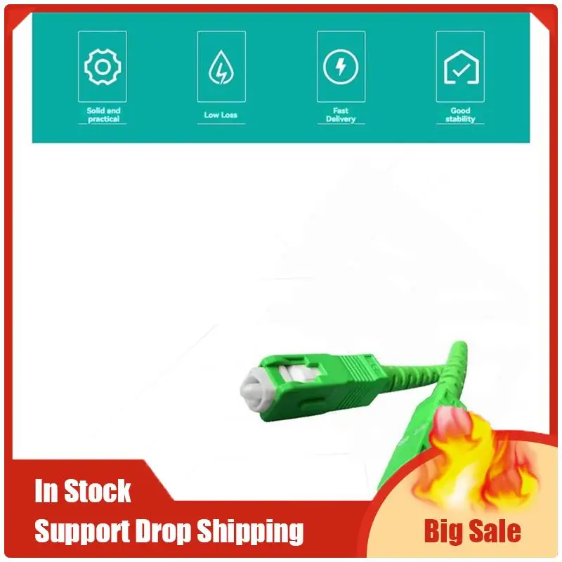 Лучшие предложения SC APC To SC APC Волоконно-оптический патч-перемычка Шнур 3,0 мм Одномодовый симплексный ПВХ G652D SM 1310/1550 Нм FTTH 2M