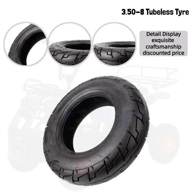 

Вакуумная шина 3,50-8 подходит для небольших мотоциклов с 8-дюймовыми колесами, электрические трехколесные велосипеды, квадроциклы, мини-автомобили и некоторые тележки