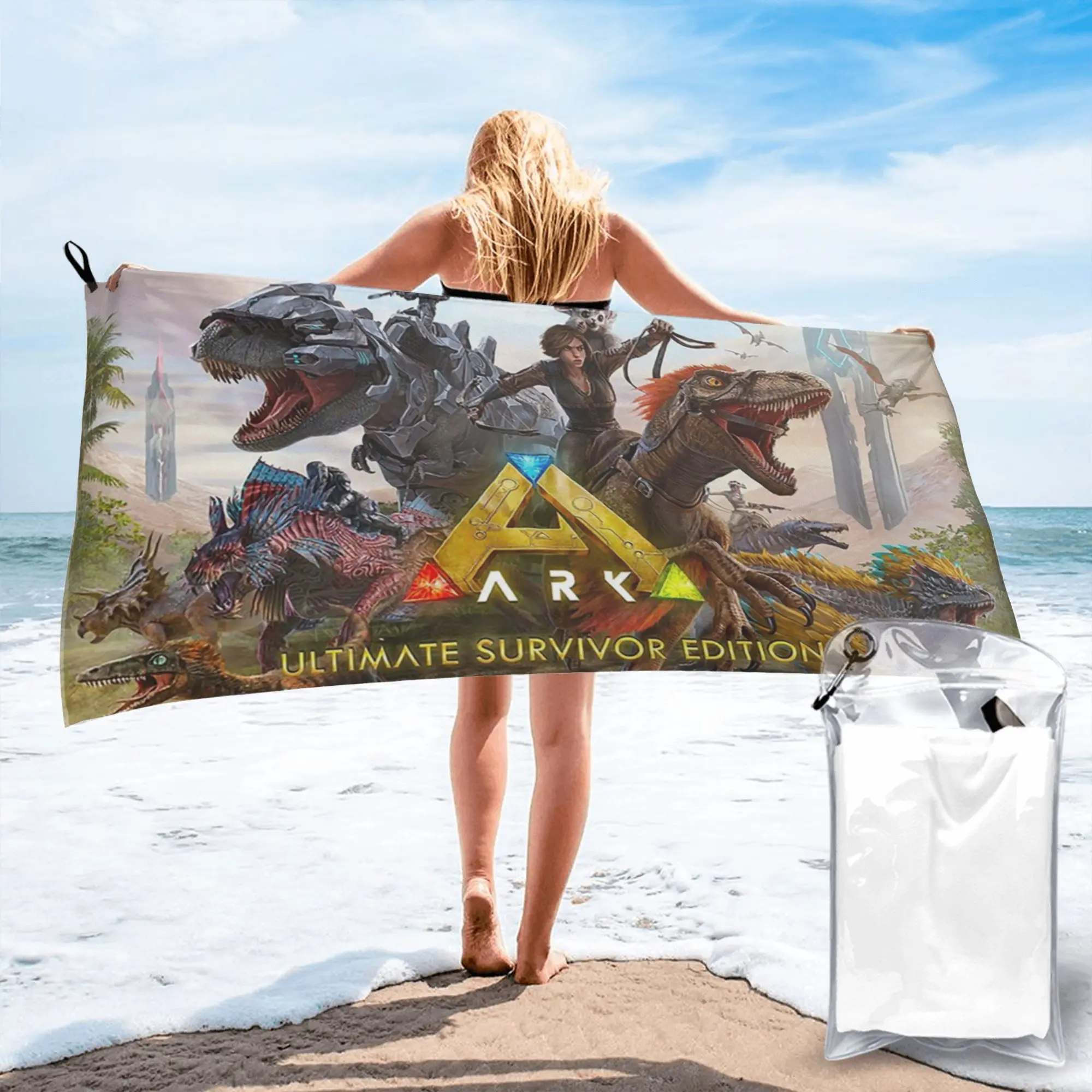 ultiimate survivor Ark Beach Towel Soft Microfiber Quick Dry Absorbent Quick Towels For Yoga