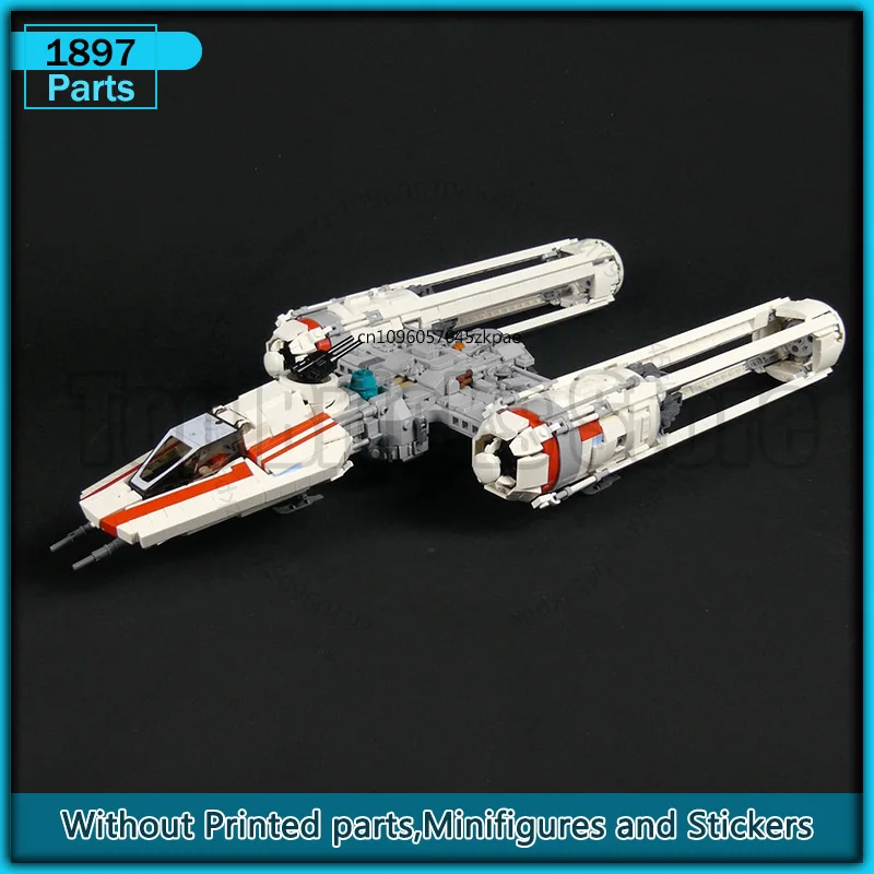 Movie Wing Starfighter UCS MOC Building Block Y Modello Mattoni Collezione di tecnologia Assemblaggio fai da te Display Giocattoli creativi Regali di Natale