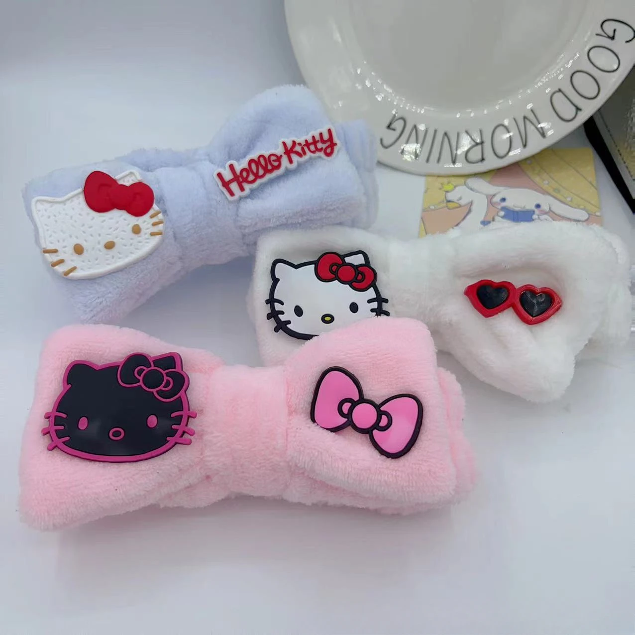 

Sanliou Plush Hair Band Cartoon Cute Jade Guigou Wash Hair Band Hair Band Wash Face Hair Band Headwear Girl