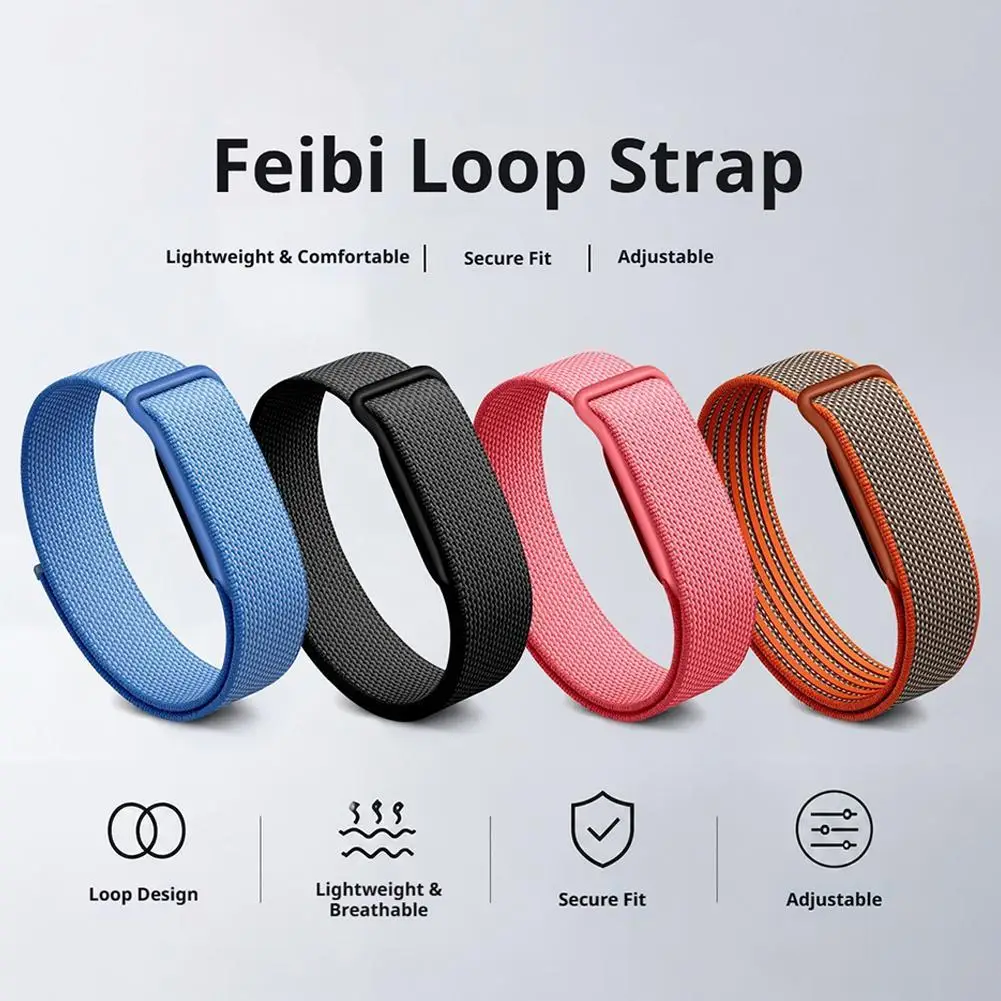 Bracelet de montre tressé en tissu nylon pour Google Fitbit Air, bracelet de remplacement, respirant, doux pour la peau, séchage rapide