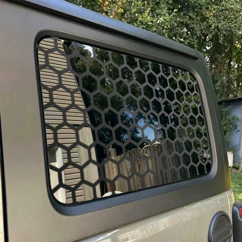 

Honeycomb Hexagon Car Sticker A Pair Rear Hardtop Window Decoration Accessories Universal All Vehicles Waterproof Vinyl Decal