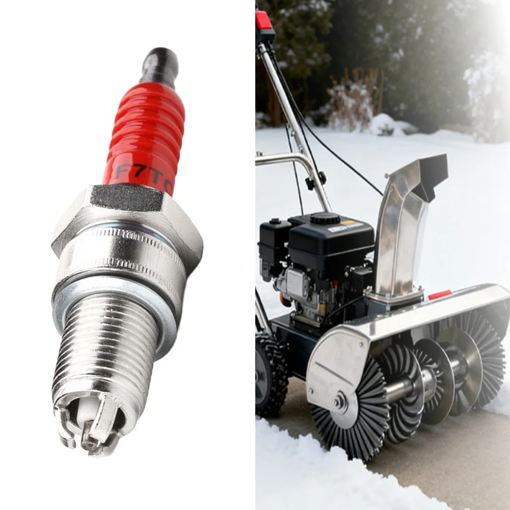 19mm Thread Cap Red And Silver F7TC Spark Stopper Metal Construction Reliable Ignition Improved Efficiency Robust Performance