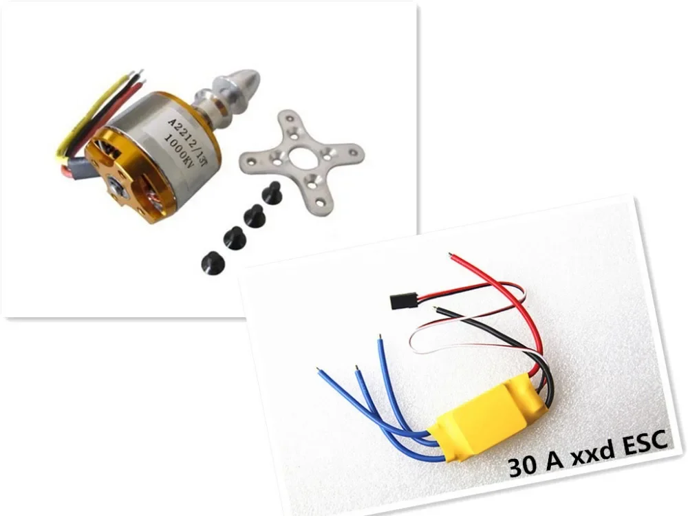 xxd a2212 1000kv Motor bürstenlos +xxd esc 30a für Multicopter 450x525 Quadcopter