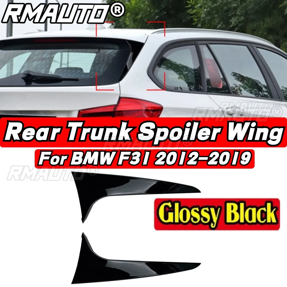 

Car Rear Side Spoiler Car Rear Spoiler Wing Exterior Part For BMW 3 Series 320i 328i 330i 320d 330d Wagon F31 2012-2019