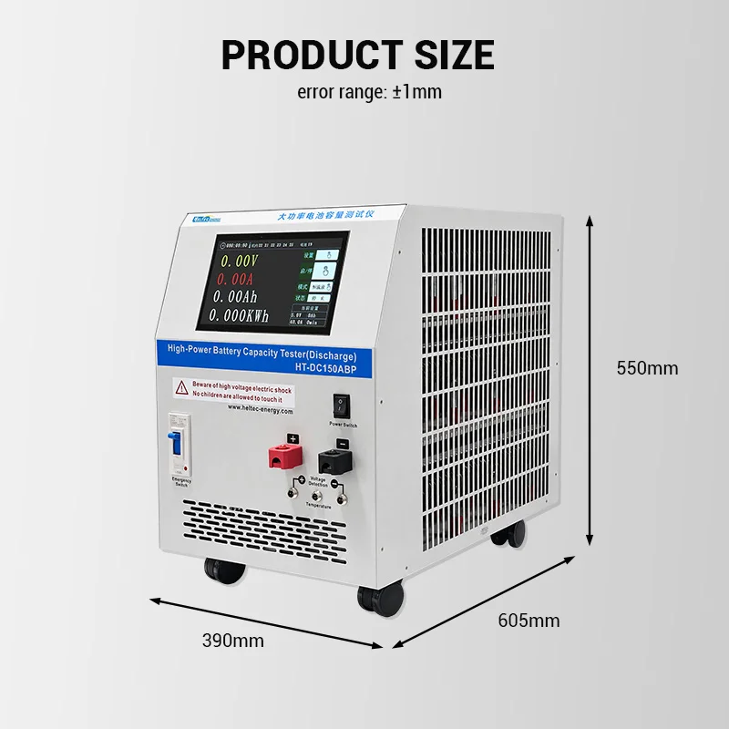 Heltec 150A Battery Capacity Tester 10-120V Load Tester Discharger for NCM/LiFePO4/Lead Acid Batteries