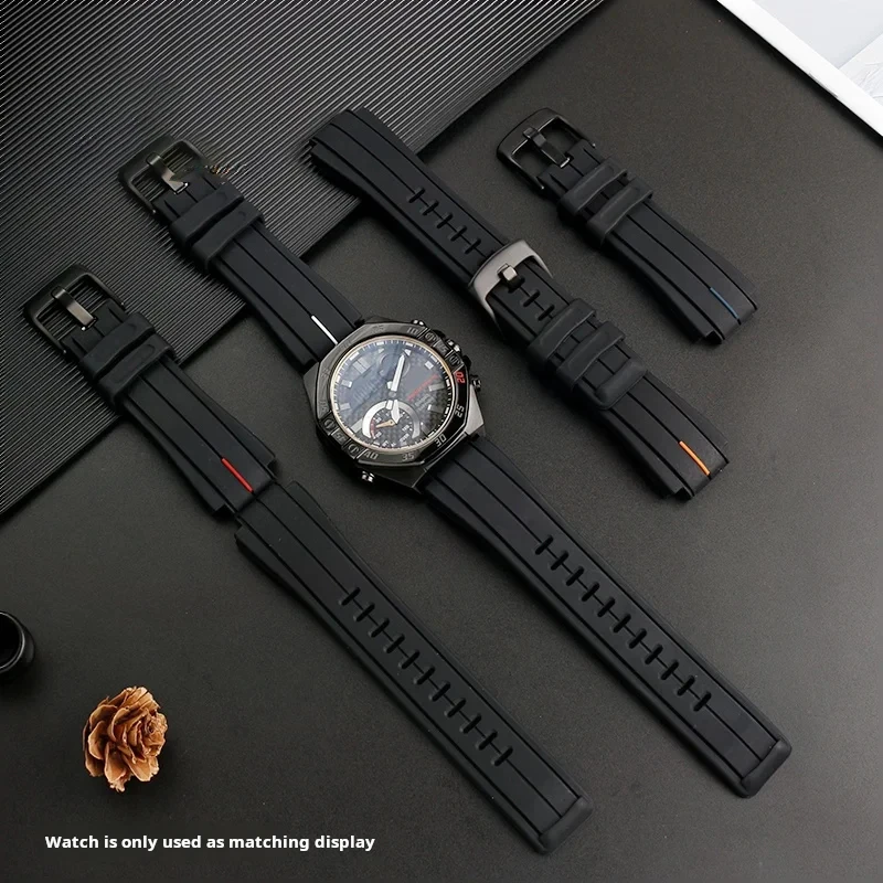 For Casio G-shock Steel Heart Gst-b200 EDIFICE ECB-10HR-1APR Watch Strap Gstb200 Silicone Watchband Rubber Bracelet accessories