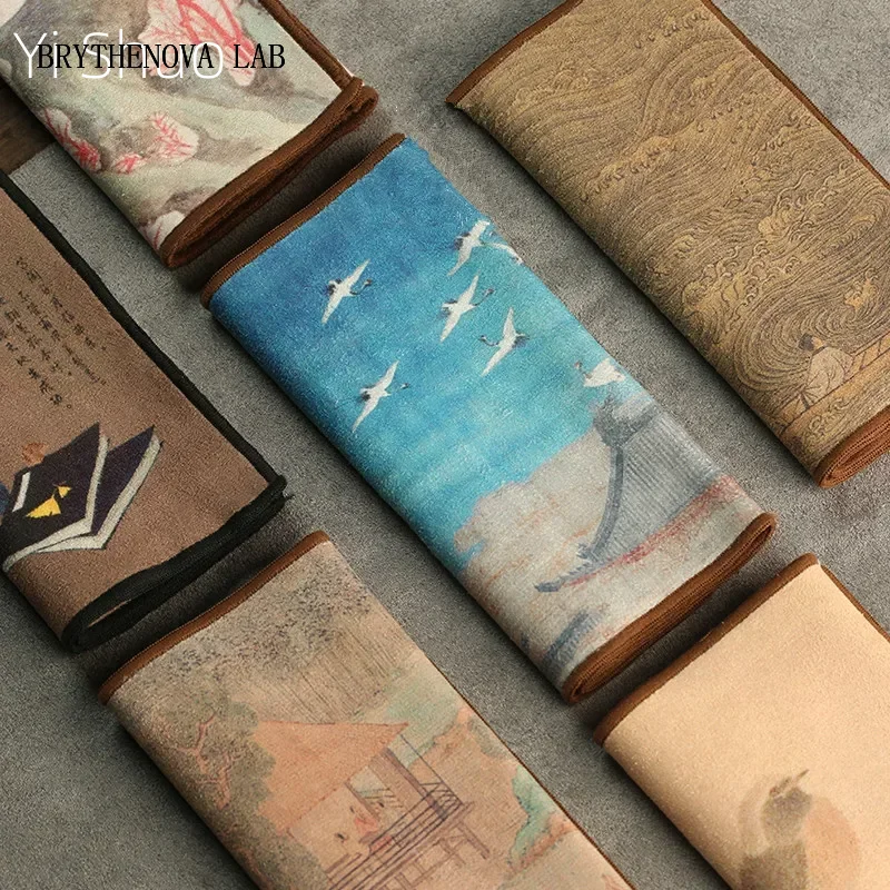 Suede Tea Towel Household Zen Tea Table Tea Cloth High-grade Clay Absorbent Mat Kung Fu Napkin Accessories