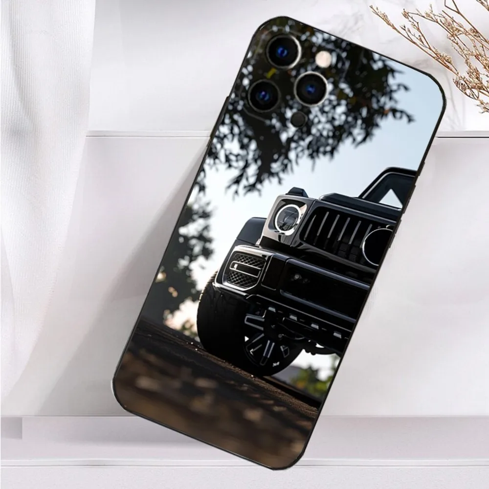 Cool Car M-Mercedes-s G Phone Case For iPhone 16,15,14,13,12,11 Plus,Pro Max,XS,X,XR,SE,Mini,8,7 Soft Silicone Black Cover