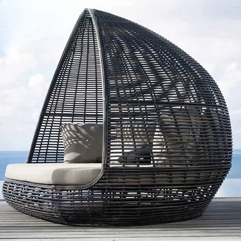 

#Outdoor Leisure Metal Chair Beach Balcony Courtyard Sofa Hotel Homestay Bird Cage Lounger Furniture