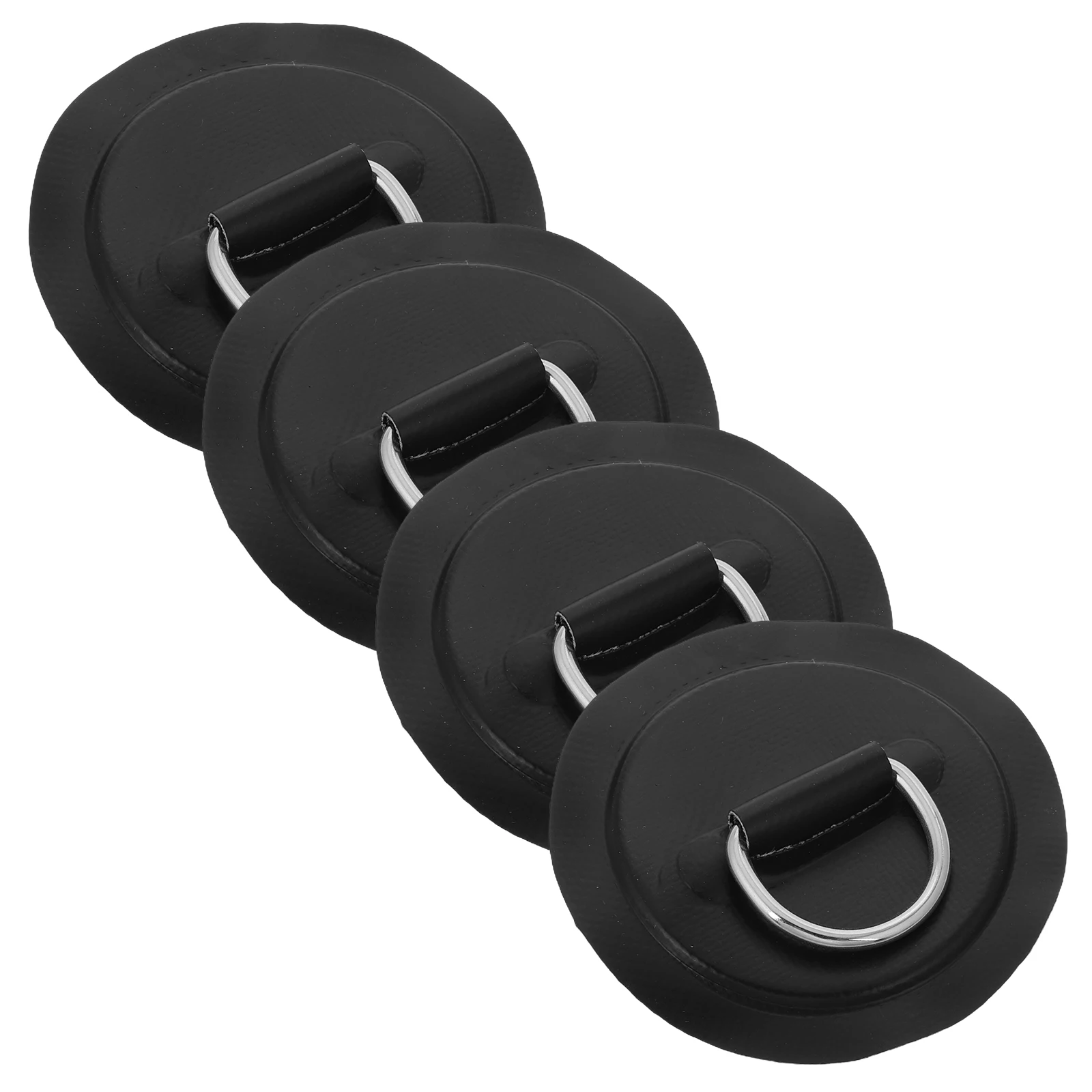 

4 Pcs Inflatable Boat Rope Buckle Ring Fittings Stainless Steel Canoe Cord Rings