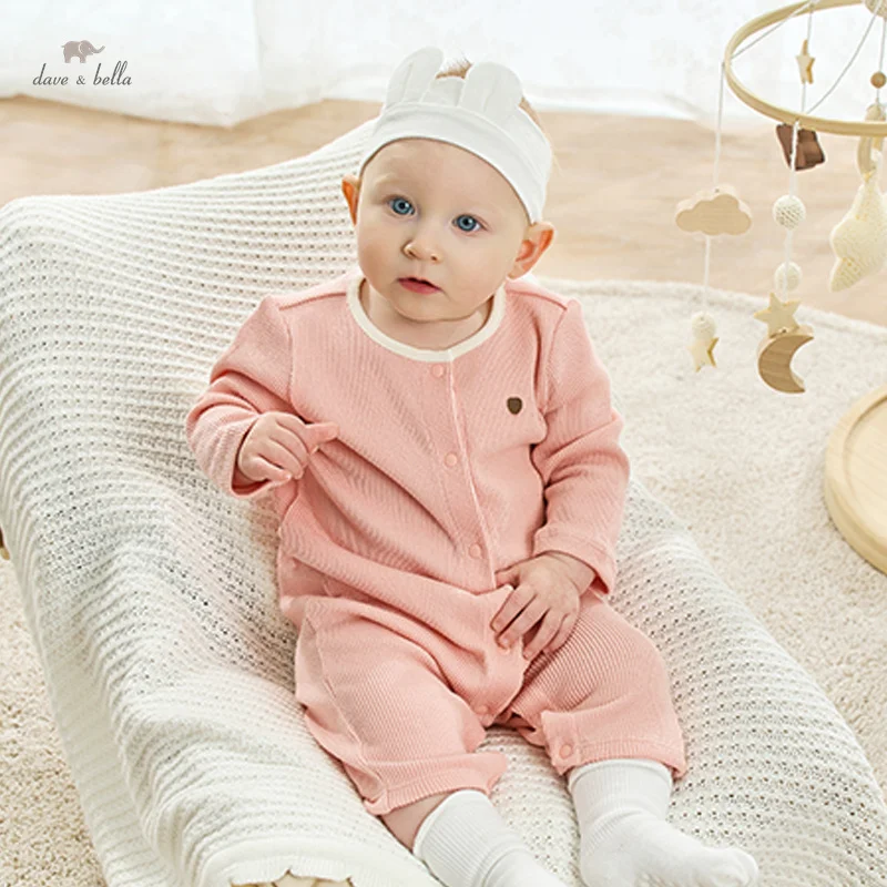 Dave Bella Baby Jumpsuit Romper Newborn Creeper Autumn Boys Girls Romper Casual Lovely Cotton Comfortable DB3238183