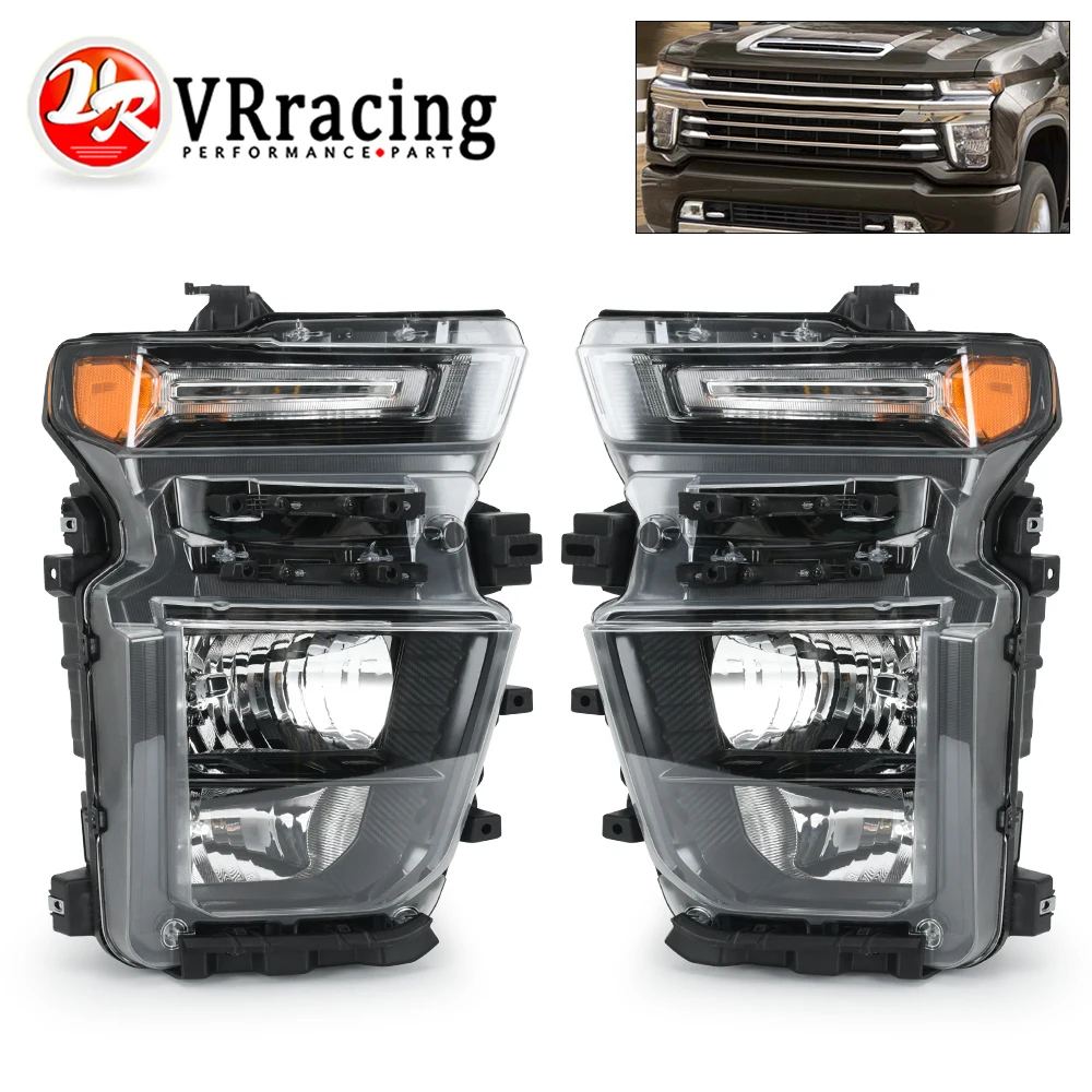 For 2020-2023 Chevy Silverado 2500HD 3500HD Left Driver / Right Passenger Halogen Headlight Headlamp 84738617 GM2503504