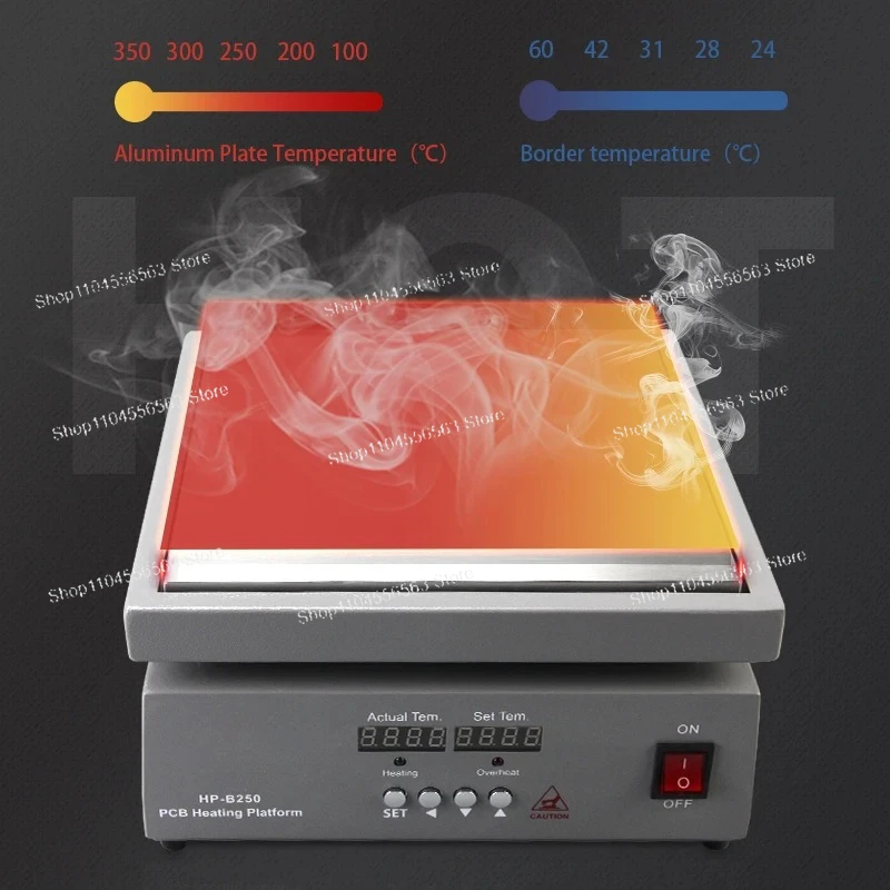 2400W PCB Heating Platform (400x300mm) - Digital Display BGA Preheating Station, Multifunctional High-Temperature Heating Table