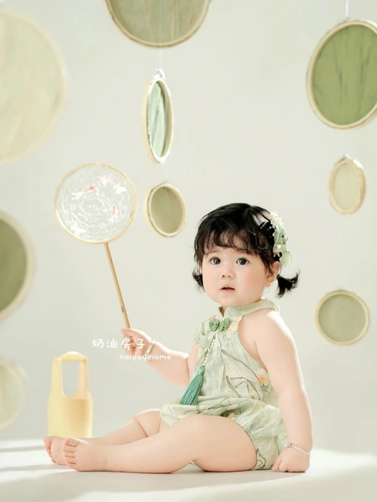 

Childrens photography clothing babys hundred day photo clothing props and photography studio for one year old babies 신생아촬영