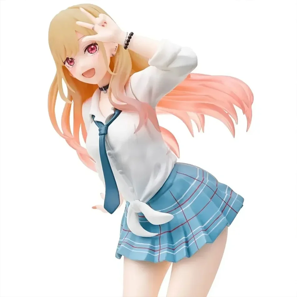 My Dress Up Darling MARIN KITAKAWA Uniform Anime Figur Spielzeug 18 cm PVC Modell Sammler Geburtstag Geschenk