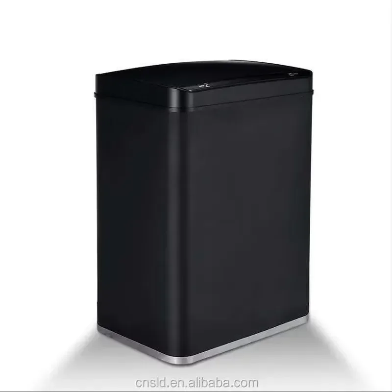 for 50L 13  Commercial Smart Trash Can with Sensor Black Lid for Kitchens Homes Hotels