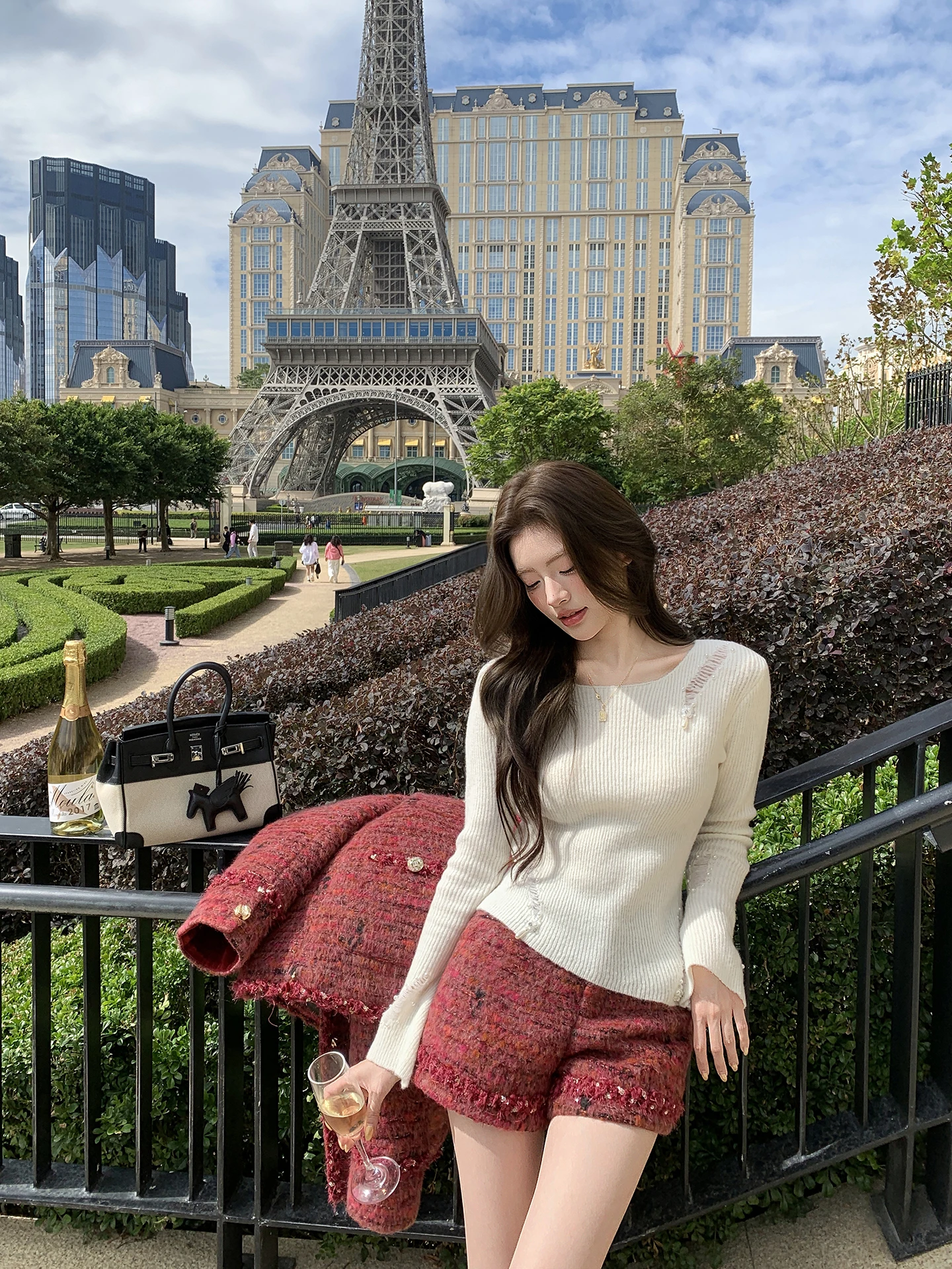 

Женский зимний свитер Earth Store из шерсти с вышивкой и ажурными элементами, облегающий крой, мягкий, в французском стиле