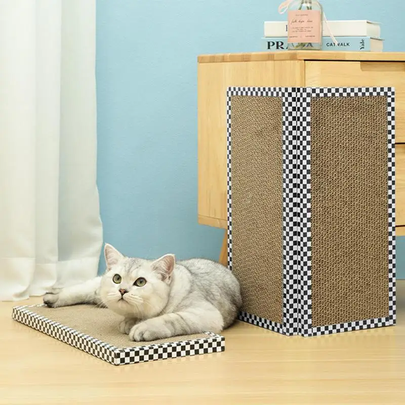 Cat Scratching Board Durable And Wear-Resistant Cats Refillable Scratch Pad For Kittens Reversable Cat Scratching Cardboard For