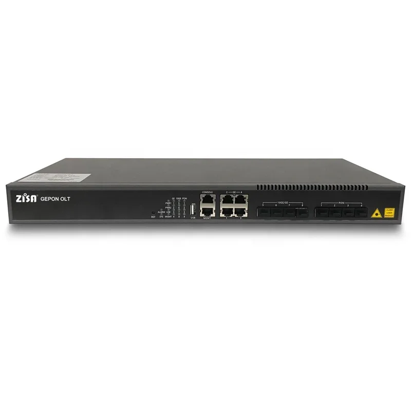 Factory Price ZISA OP3604E 4PON EPON OLT MINI 4port Fiber Optic Equipment Appliance Gigabit Uplink IP TCP