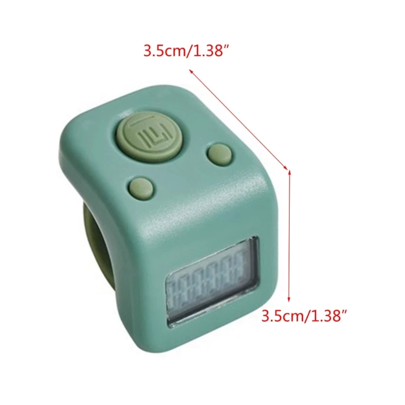 Cyfrowy licznik LCD Ręczne 6-cyfrowe dłonie Golfowe liczenie palców Clickers Dropship