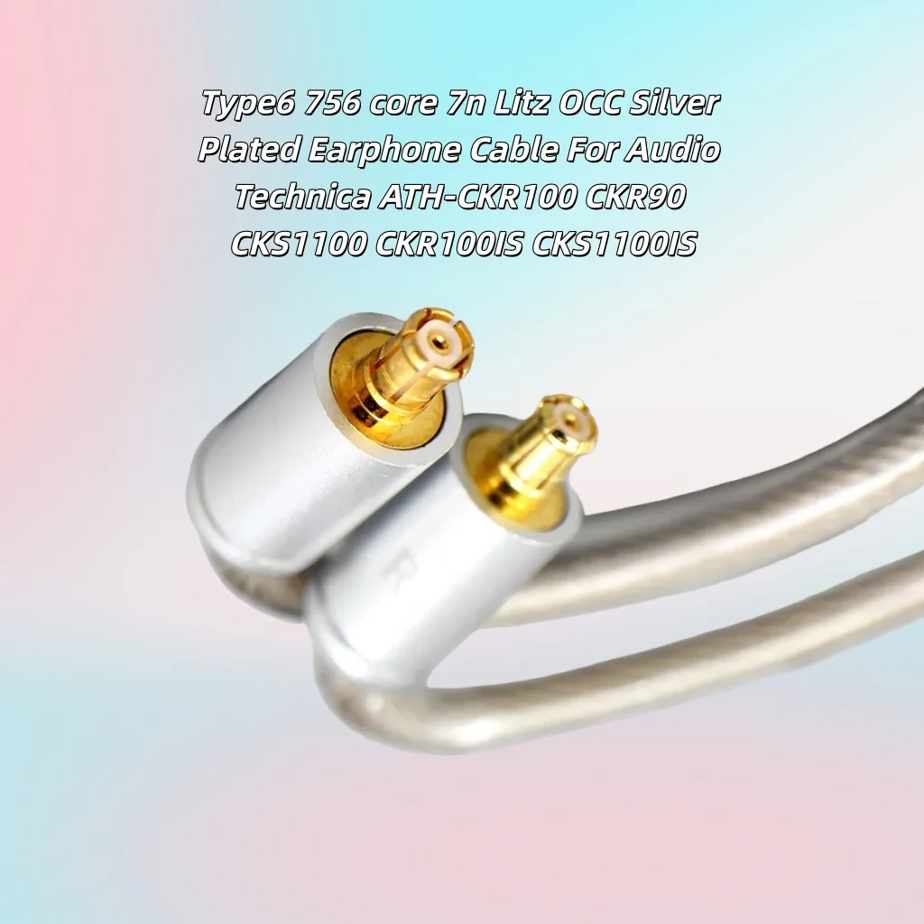 

Кабель для наушников Type6 756 core Litz 7n OCC с серебряным покрытием для Audio Technica ATH-CKR100 CKR90 CKS1100 CKR100IS CKS1100IS 7813