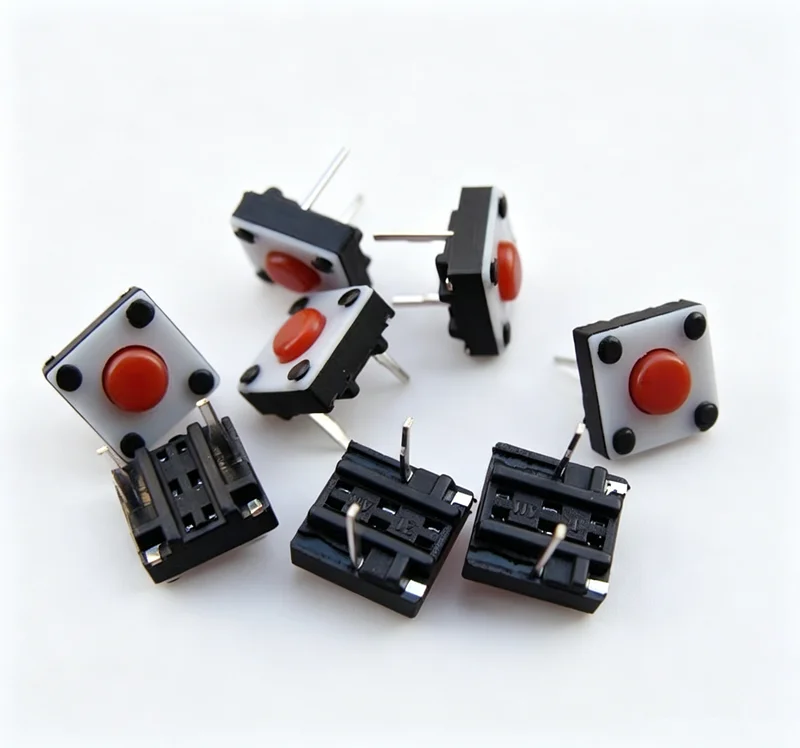 10PCS Blue/Red Silent Switch Push Mute Buttons 6*6*3.5mm/6*6*4.3/6*6*7.3/6x6x9.5MM Wireless Wired Micro Switch for Keyboard