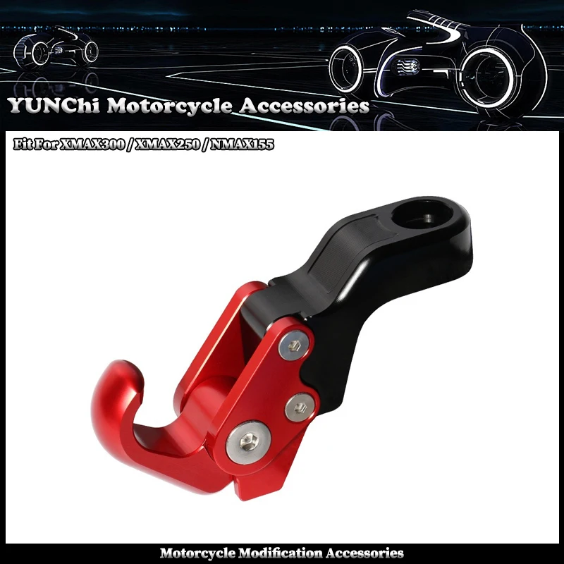 Fit For YAMAHA XMAX300 XMAX250 NMAX155 X-MAX NMAX Front Rearview Mirror Mount Rod Luggage Hook Bag Hanger Cargo Claw Grip Helmet