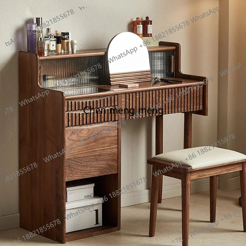 Luxury Makeup Dressing Table Console Storage Bedroom Filing Cabinets Vanity Table Chair Comfortable