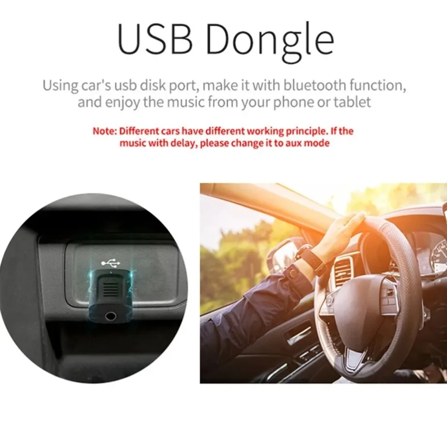 

Mini 4 IN 1 USB Bluetooth 5.0 Audio Receiver Transmitter Stereo Bluetooth AUX RCA USB 3.5mm Jack For PC TV Car Wireless Adapter