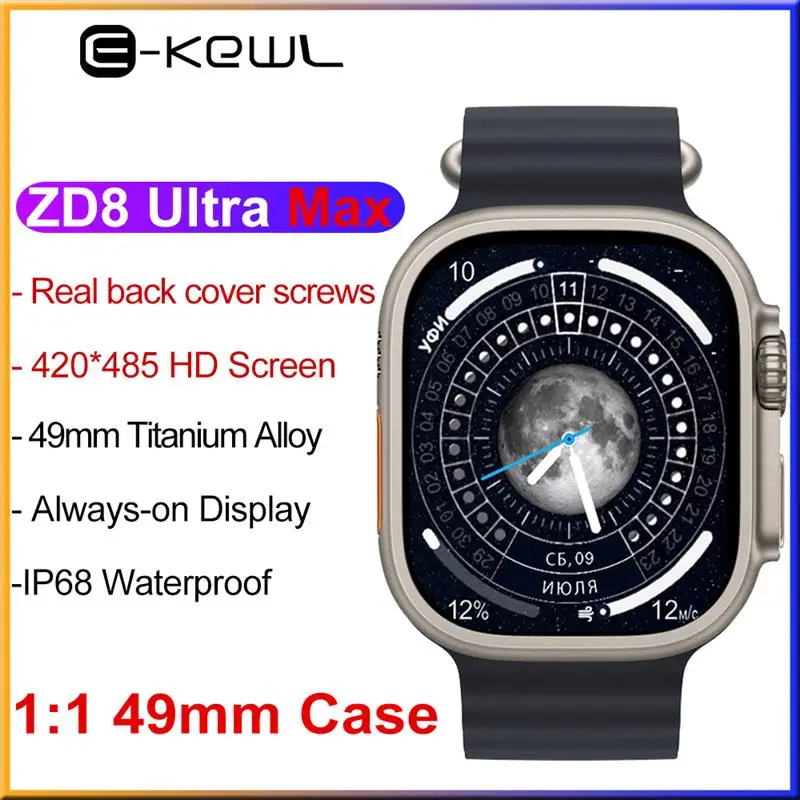 Top! iwo ZD8 Ultra Max Smart Watch Series 8 49mm 2.08