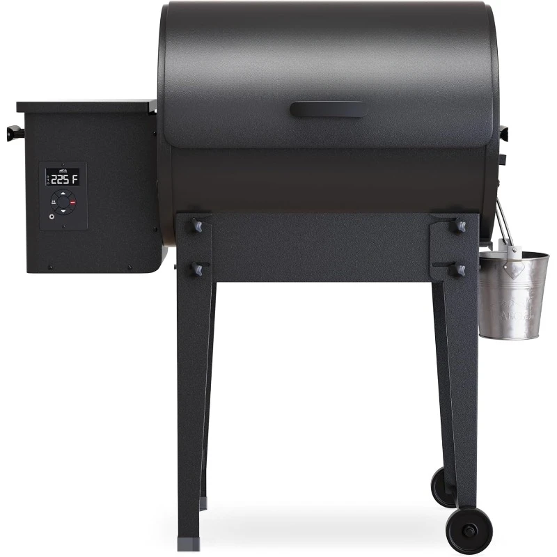 Portable Electric Wood Pellet Grill and Smoker – Foldable Legs, 6-in-1 Versatility, 300 sq. in.