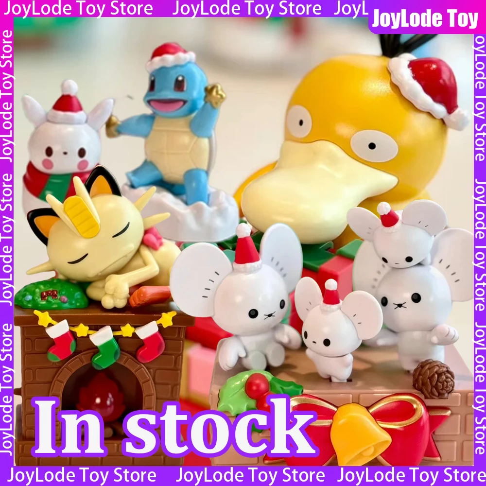 

In Stock Pokémon Cobrand Kfc Anime Figures 2025 Meowth Figure Christmas Series Limited Figurine PVC Statue Toys Christmas Gifts