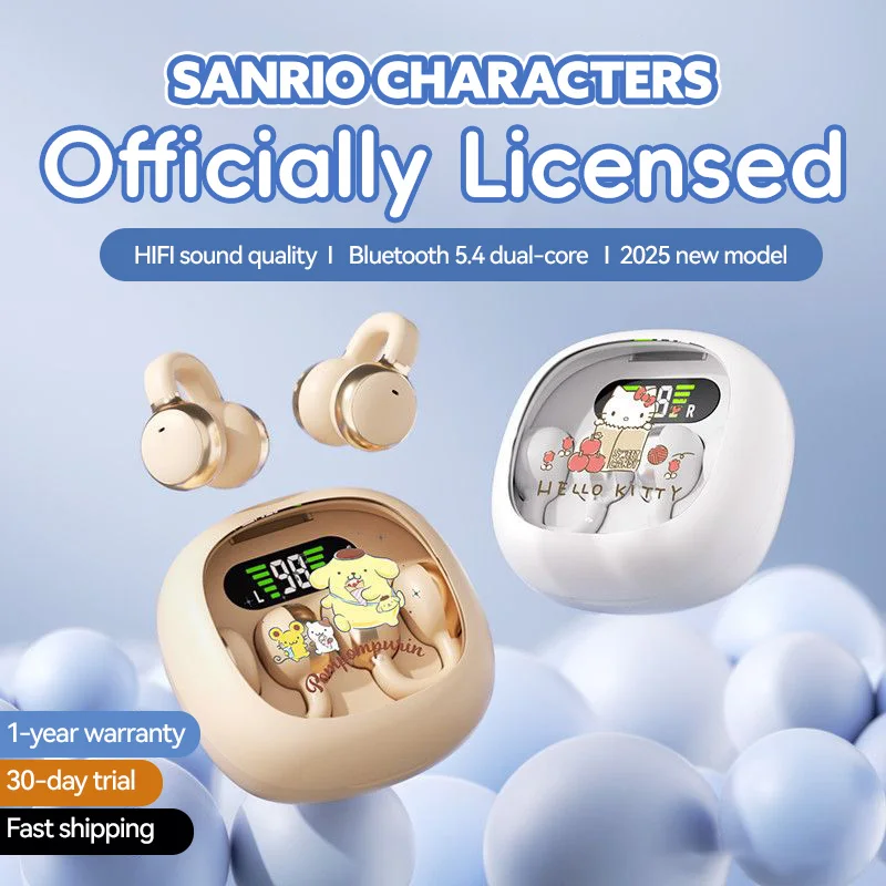 EX31 Cute Mini Wireless Bluetooth Headphones Digital Display Noise Cancelling Sweat & Waterproof Secure Fit Sports Music Earbuds — product photo 1 of 1