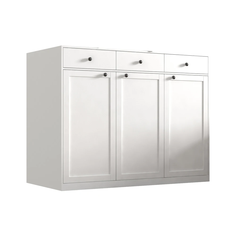Entrance hall Living room Hotel 3 doors 3 drawers Steel shoe cabinet Freestanding shoe rack Metal locker