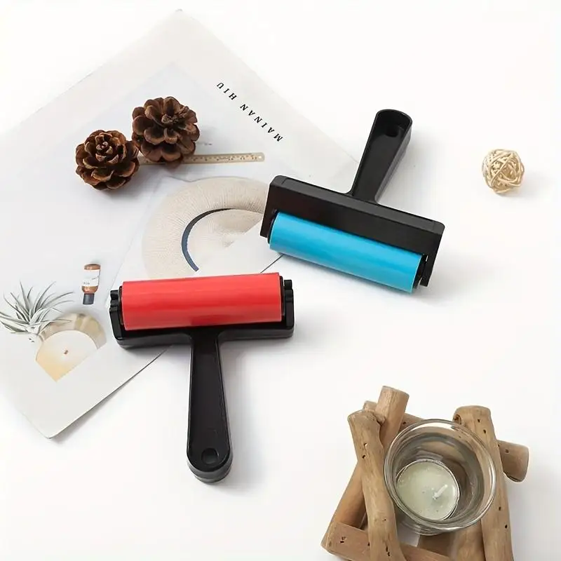 10cm Diamond Painting Roller Plastic Rubber Press Wheel DIY Diamond Pressing Tool Square Drill Round Drill Reinforcement Colorful Roller view 4
