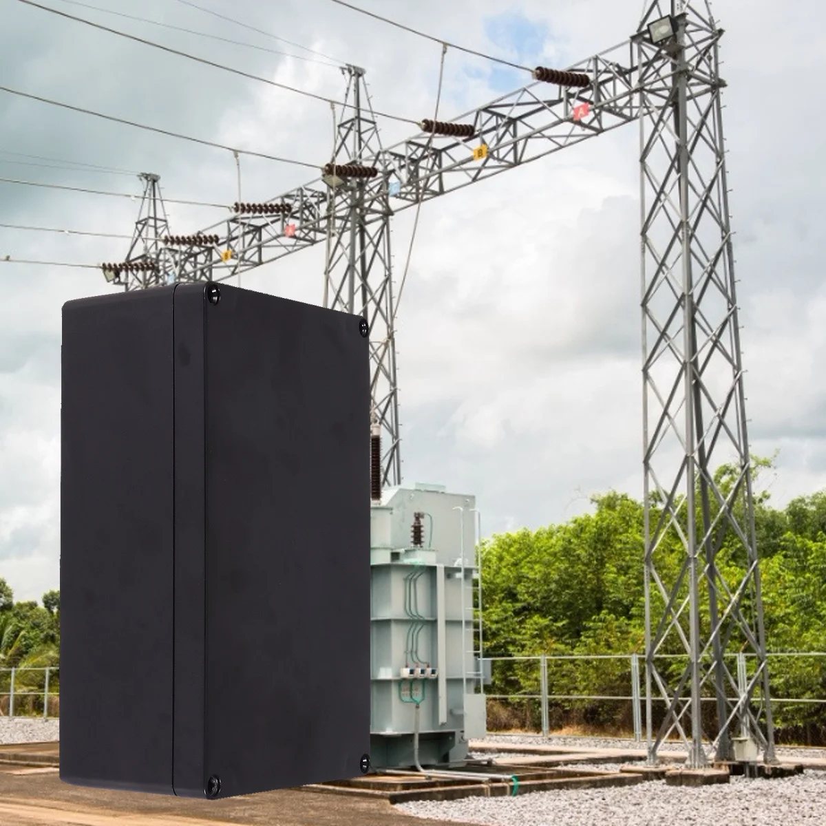 

1pc Waterproof Junction Box 200X120X75 Plastic Electric Project Enclosure Dustproof Sealed Outdoor Diy Holder Electric Box