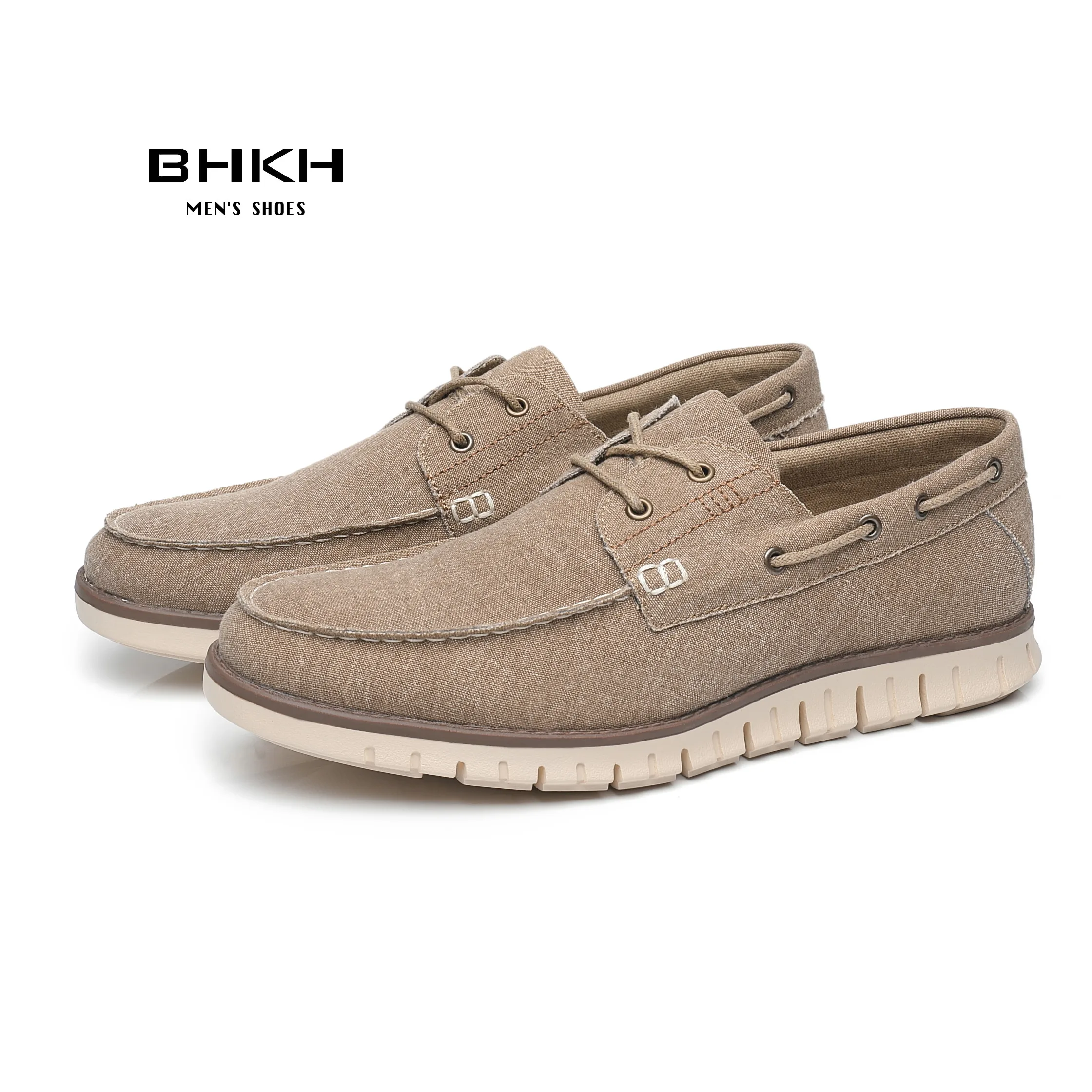 

BHKH 2024 Autumn Canvas Loafers Shoes Fashion Men Casual Shoes Comfy Smart casual shoes Work office Footwear Men Shoes