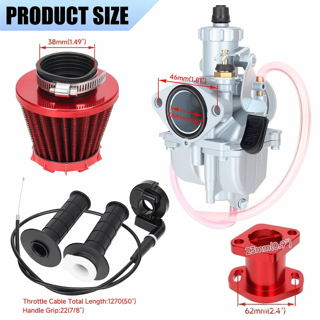 VM22 212cc Carburetor Kit For Mini Bike Baja Coleman CT200U BT200X M200 KT196