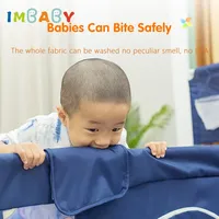 IMBABY Baby Playpen Large Baby Playground with Corner Protectors Baby Activity Fence Cartoon Babies corrals Playpen for child