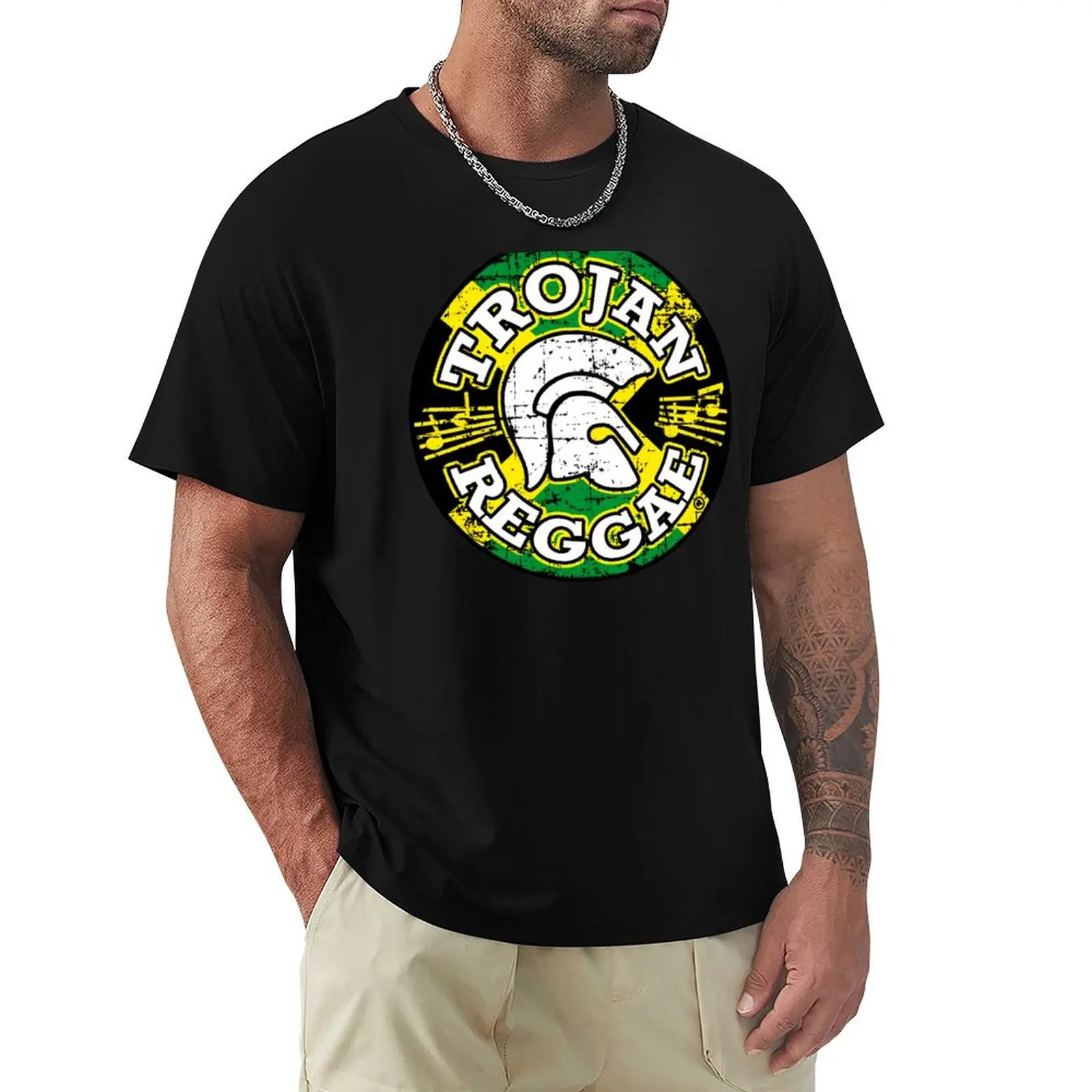 TROJAN REGGAE T-Shirt cute tops quick-drying T-shirts for men cotton