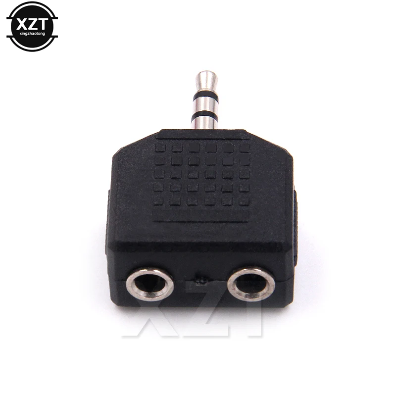 Mini Stereo 3.5mm Audio Jack Male to Dual 3.5mm Female Double Earphone Headphone Y Splitter Adapter Plug MP3 Phone DIY Converter