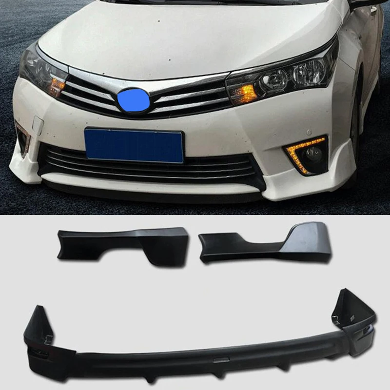 

For Car Front Rear Bumper Splitter Lips Toyota Corolla Bumper Diffuser Protector Encircling Rear Spoiler 2014 15 16 Accessories